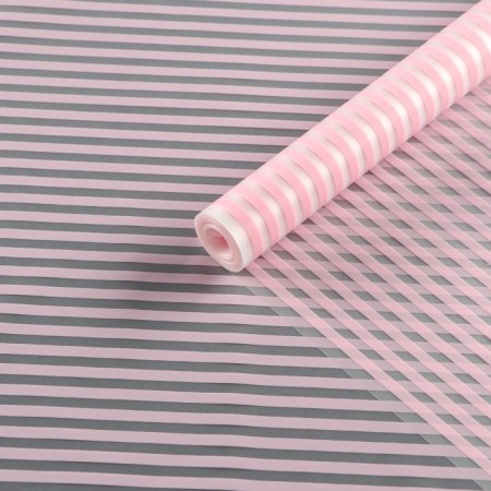 Flower film, matte, "zebra", pink, 0.6 x 9m ± 5%