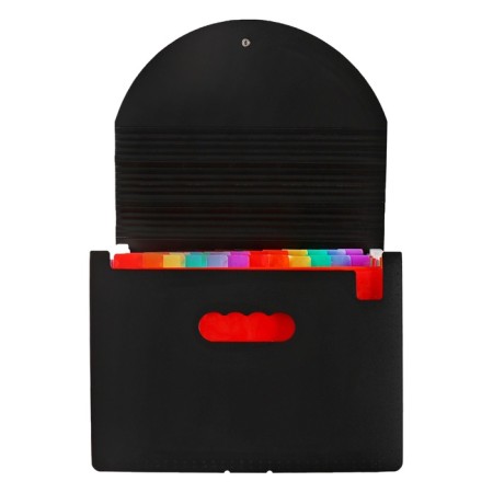 A4 elastic band, 24 departments (multi -colored), black-7
