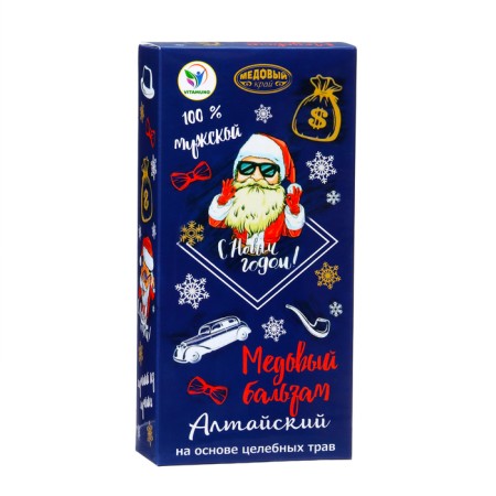 New Year's honey balm Altai "Male", 2 pcs 250 ml-2