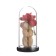 Nightlight "Bear with a rose" LED 3HAAA 10.5x10.5x22cm