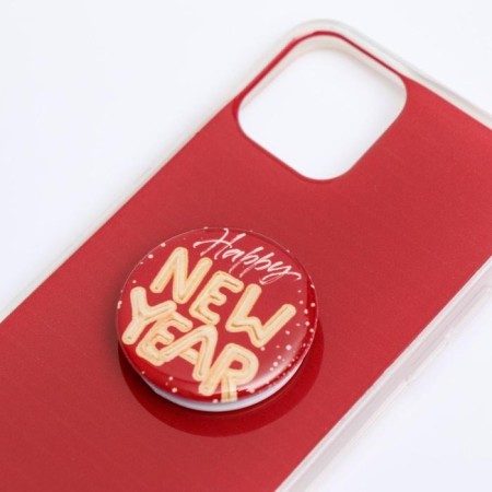 New Year's gift set, a case for a phone with a Happy New Year holder, on the iPhone 11 Pro-2