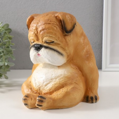 The piggy bank "Boldog with manual painting" Height 17 cm, width 16 cm, length 18 cm.-4