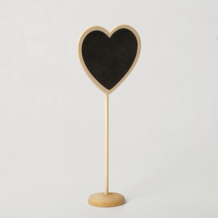 Cretaceous price tag “on the leg” 18 × 7.5, heart, (packaging 10 pcs.), Black color-1