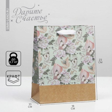 Package Gift Craft Vertical, Packaging, “Live Dream”, MS 18 x 23 x 8 cm