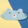 The headrest "Bear", with a mask for sleeping, the color of the blue