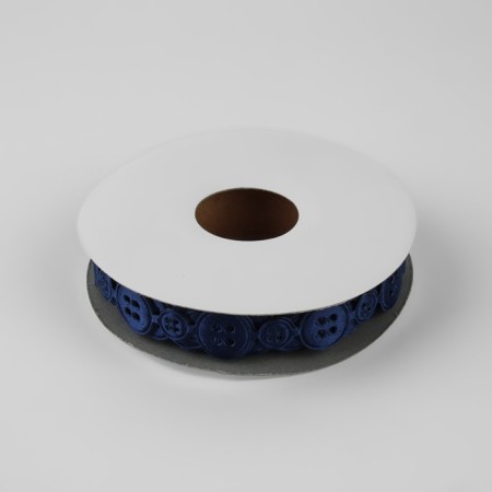Figure tape "Buttons", 15 mm, 9 ± 0.5 m, blue color-1
