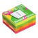 Block with a sticky edge paper 75x75 mm, Erichkrause "Neon", 400 sheets, 4 colors
