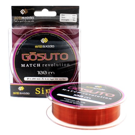 SHII Saido Gosuto, L-100 m, D-0.148 mm, Test-1.72 kg, dark brown