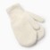 Women's mittens, milk color, size 20