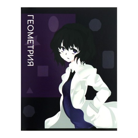 Subject subject calligrata top "anime", 48 sheets in a geometry cage, reference material, cover coated cardboard, block offset
