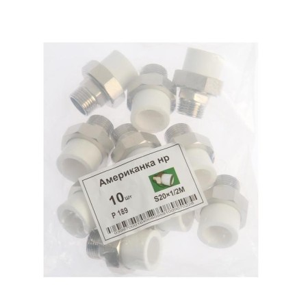 Combined clutch otmo, detachable (American), d = 20 mm x 1/2 ", external threads, steel-2