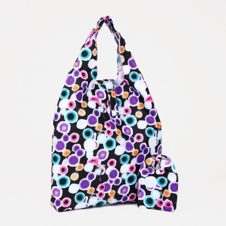 Permanent bag on the button, black/multi -colored color
