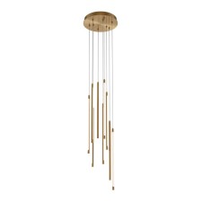 Светильник подвесной Maytoni MOD236PL-L54BS3K, LED, 46 Вт, 350х350х3525 мм, 3350 Лм, 3000К, латунь