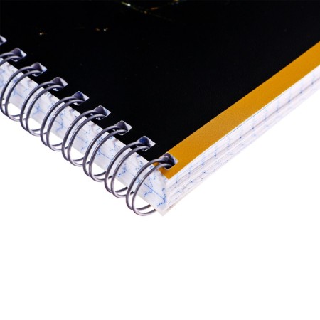 A notebook on the crest, calligrata "marble", 80 sheets, in a cage, cover coated cardboard, twin-lak, an offset block, gold/black.-2