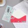Money envelope "On this wonderful wedding day!" glasses, pigeons, blue background, 16.8x8.3 cm