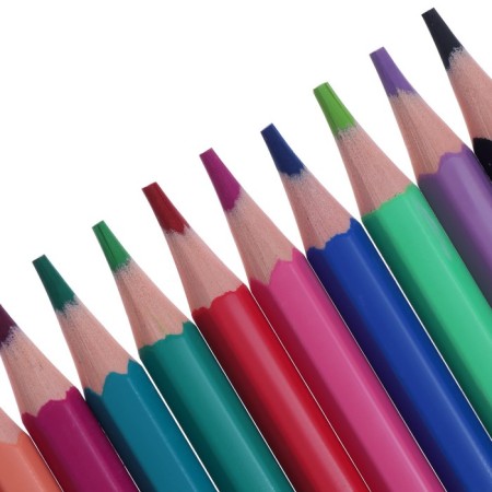 Pencils of 18 colors, Erichkrause, plastic, hexagonal, 3.0 mm barrels, cardboard packaging, Euro suspension-2