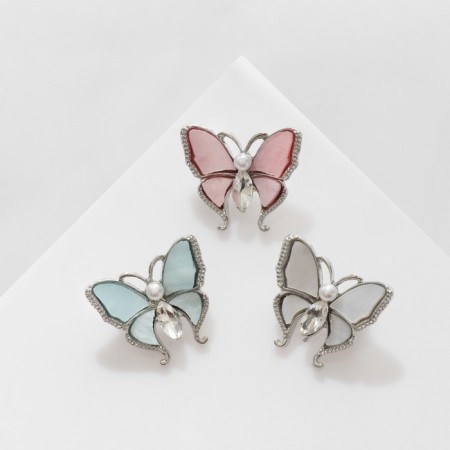 Brooch "Butterfly" aesthetic, color mix (indivisible FAS. 12pcs, price per pcs)