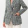 Jacket tweed double -breasted mist p. 44. Blue