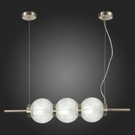 Suspension lamp ST LUCE. SL1155.113.03. Marena. 3x40 W, E14, 83x16.5 cm, Nickel color-2