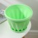 Pot for flowers with the Podon "Noble", 6.7 l, d = 27 cm, green color