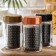 Glass Bank for bulk products "Sharm", 560 ml, color mix