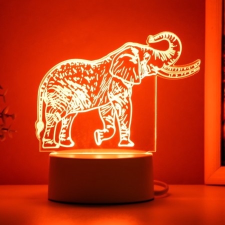Light "Elephant" LED white 16x9.5x13 cm Risalux-4