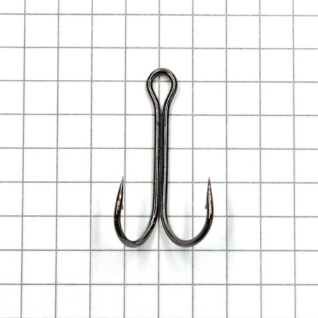 The hook Namazu Double Hook Long, size 4 Ints, BN color, double, 50 pcs.