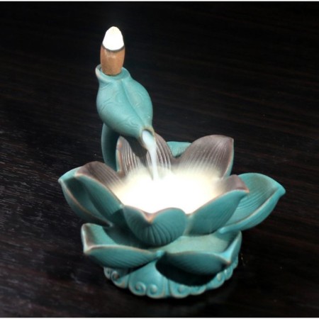 Set of incense on the stand "Lotus Perfection" 10x14x14cm, with backlight, LR44 x3-1