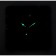 Wall watches of metal "minimalism", silent, 37 x 37 cm, luminous