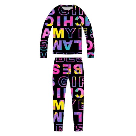 Thermal complex for girls: trousers, sweatshirt, height 134 cm-6