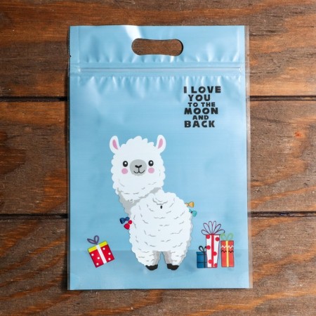 Gift package, with zip-lock fastener, 15 x 22.5 cm, mix-1