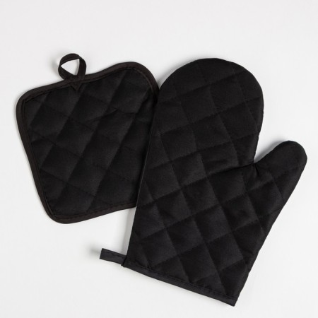 Kitchen set (2 items) of the “Night” share, a grade 17x17 cm, mittens 26x16 cm, 100% p/e-2