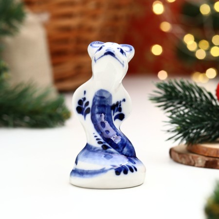Souvenir "Snake Masha", 10 x 5 cm, gzhel-2