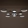 Causteen with PDU 2300/9GR LED 190W 3000-6000K gray 85x85x9 cm Bayerlux