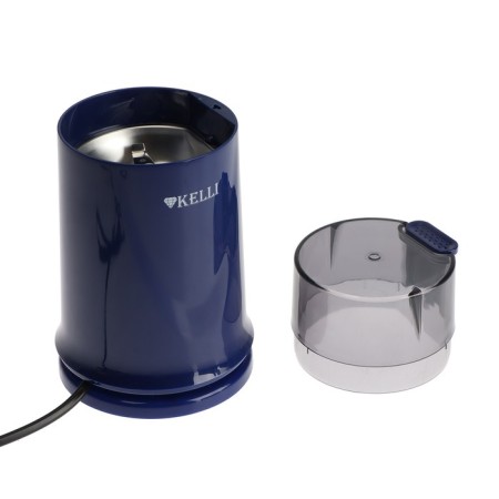 Kofemolka Kelli KL-5112, electric, knife, 300 watts, 70 g, blue-1
