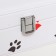 Casket to the leatherette for jewelry "Black and White Cat" 6.5x18x18 cm