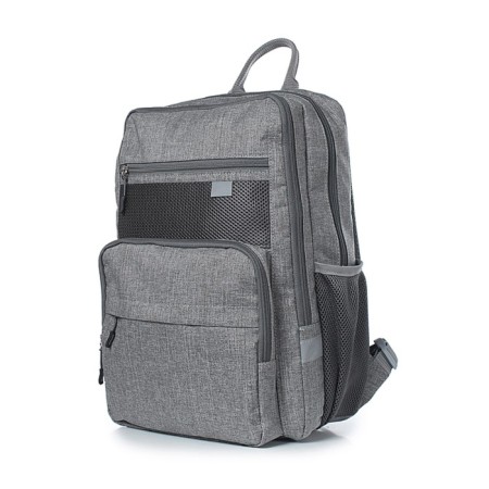 School backpack, synthetic fabric, 265x395x120 cm, gray