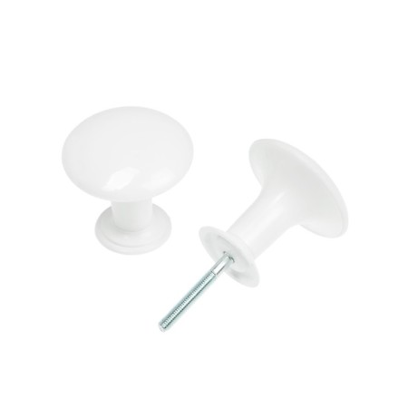 Handle button plastic RK1-7, white-2