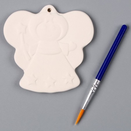 Christmas tree decoration for painting "Angel", with a suspension