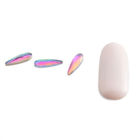 Rhinestones for nail design chameleon Pole "Ray", 10 pcs