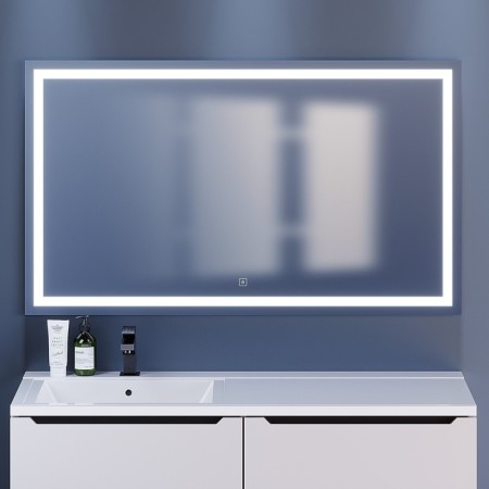 Mirror Uperwood Tanos, 120x70 cm, LED backlight, sensory switch, anti -recovery