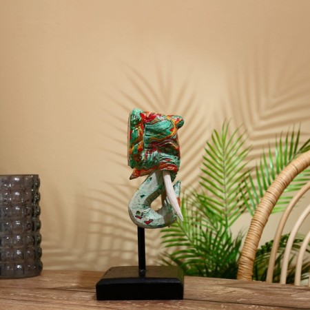 Souvenir "Elephant Head" on a stand, Albezia 30 cm-4