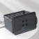 Storage basket with a lid "Loft", 5.3 l, 29.5 × 18.5 × 14.5 cm, color gray color