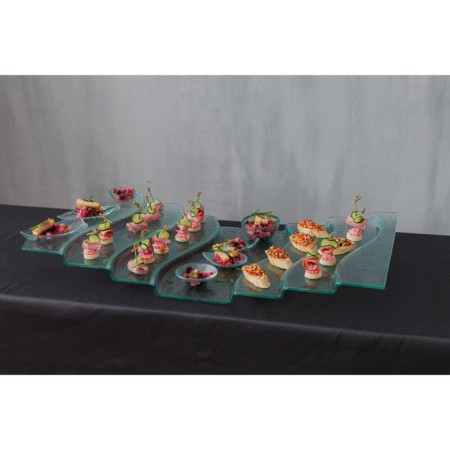 Glass Serving Magistro "Avis", 7 steps, 40 × 76 × 8 cm-7