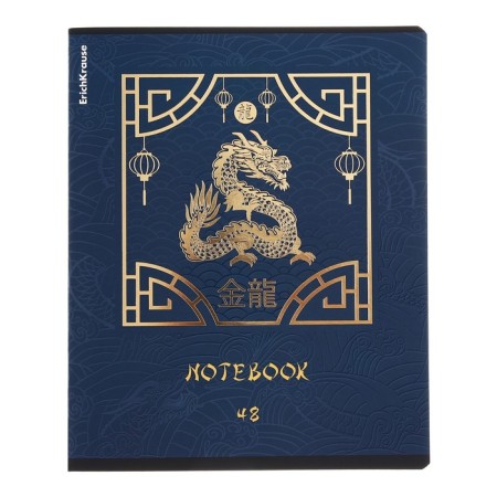 Notebook of 48 sheets in the Erichkrause "Dragons", matte lamination, an offset block 100%, mix-6