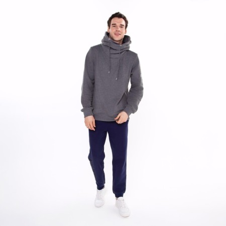 Male pants are laid, the color is dark blue, size 52