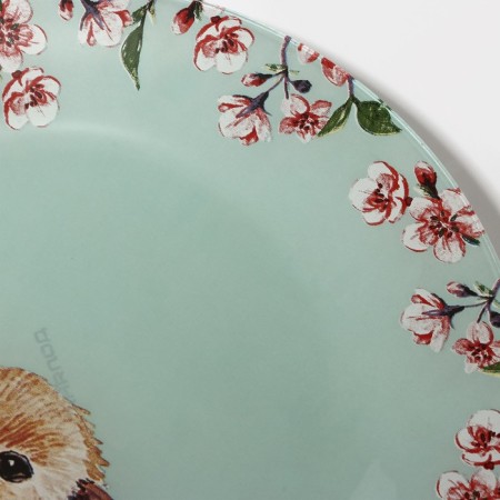 Plate Glass Dessert Dolyana "Rabbit", D = 20 cm-4
