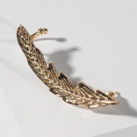 Earring "Kaff" The pen Gold, Color Gold-1
