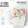 Ceramic watercolor mug, 350 ml, white color