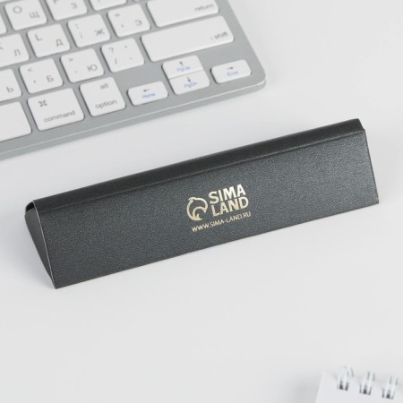 Pen in the gift case "Best Man", metal, blue pasta-3